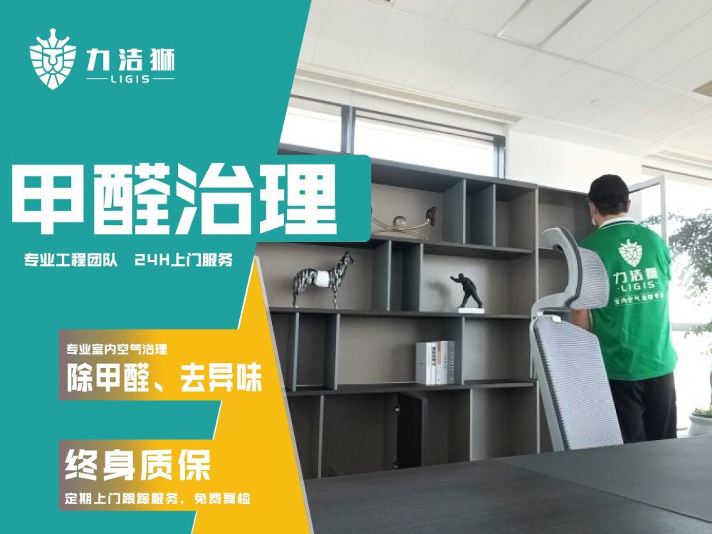 成都来福士办公区工装除甲醛施工现场-力洁狮环保-4